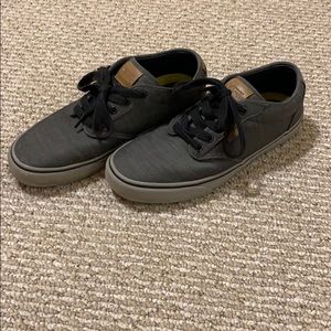 Gray Vans skate shoes